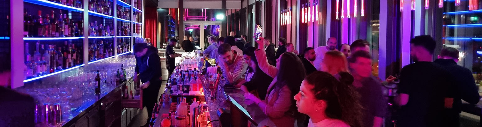 NFT Skybar - Frankfurt blockchain bar - nightlife after event - sky bar